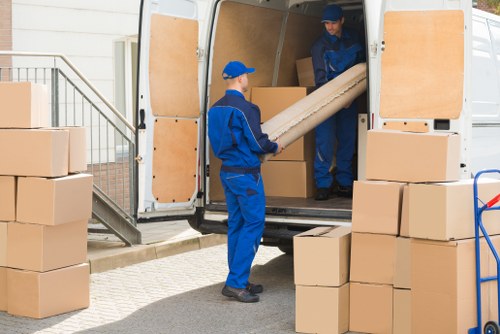 Removals van service helping with a local move in Barking