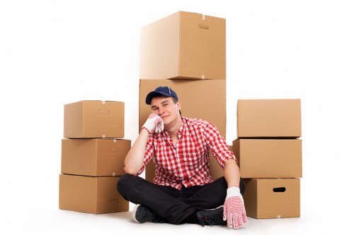 Unpacking service setup for a local Barking property
